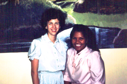 Alyce with Nilsa our Spanish Instructor